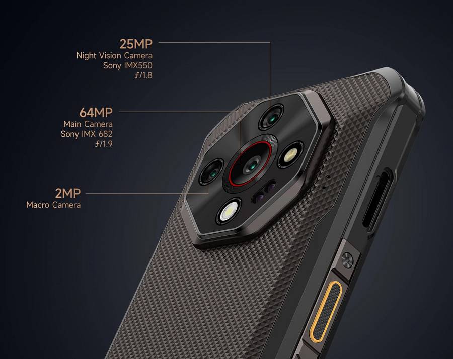 ULEFONE smartphone Armor X16 Pro, 6.56, 8/256GB, 5G, 10360mAh, IP68/IP69K/MIL-STD-810H, μαύρο ARMORX16PRO-BK