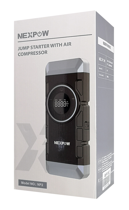 NEXPOW εκκινητής μπαταρίας & συμπιεστής αέρος NP2, 12V/3000A, 150PSI, 12000mAh AVP-NP2