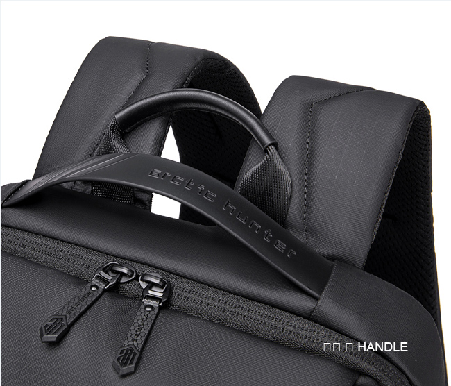 ARCTIC HUNTER τσάντα πλάτης B00532 με θήκη laptop 15.6, USB, 28L, μαύρη B00532-BK