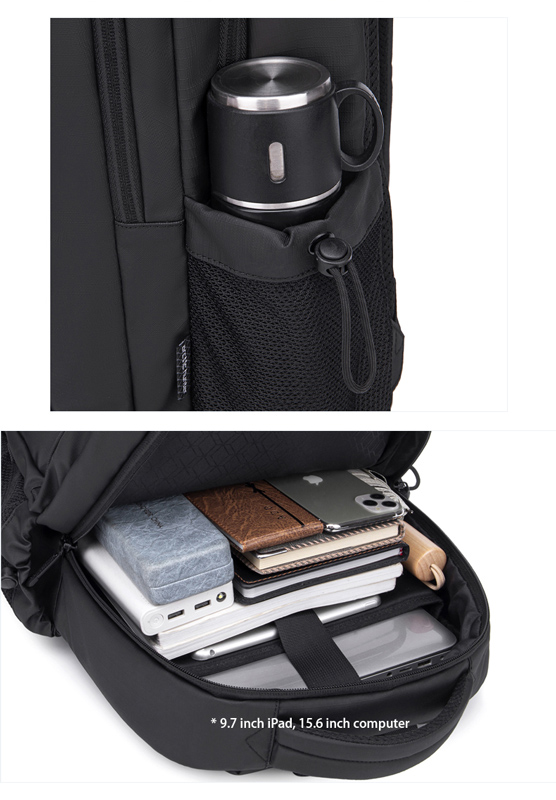 ARCTIC HUNTER τσάντα πλάτης B00534 με θήκη laptop 15.6, 21L, γκρι B00534-GY