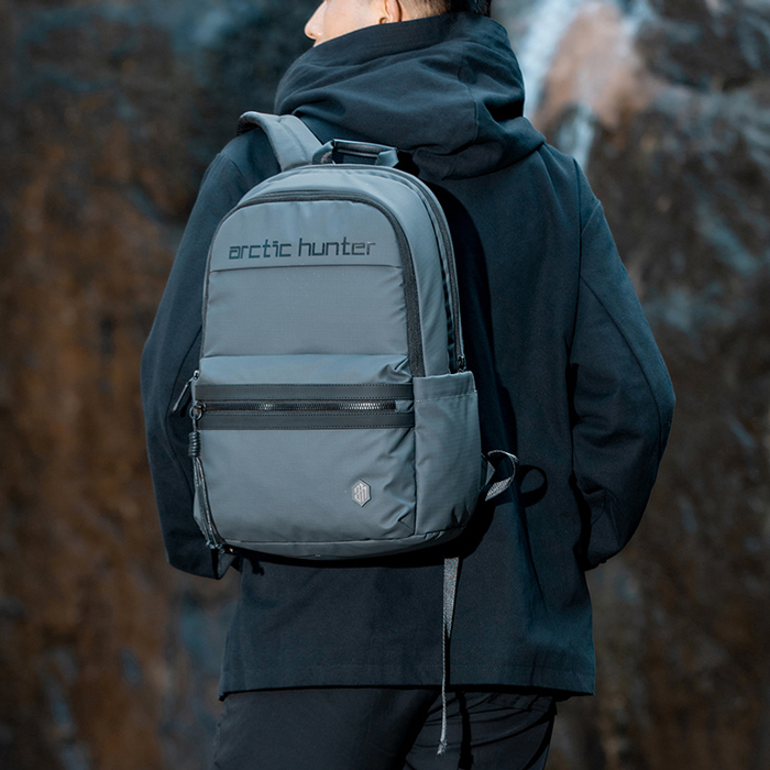 ARCTIC HUNTER τσάντα πλάτης B00536 με θήκη laptop 15.6, 21L, γκρι B00536-GY