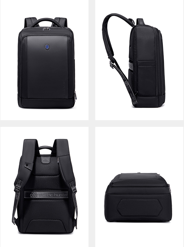 ARCTIC HUNTER τσάντα πλάτης B00550 με θήκη laptop 15.6, 23.5L, μαύρη B00550-BK