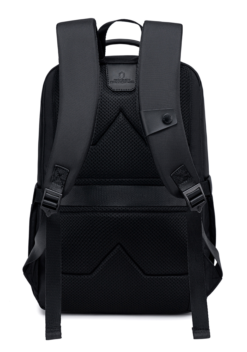 ARCTIC HUNTER τσάντα πλάτης B00670 με θήκη laptop 15.6, 15L, μαύρη B00670-BK