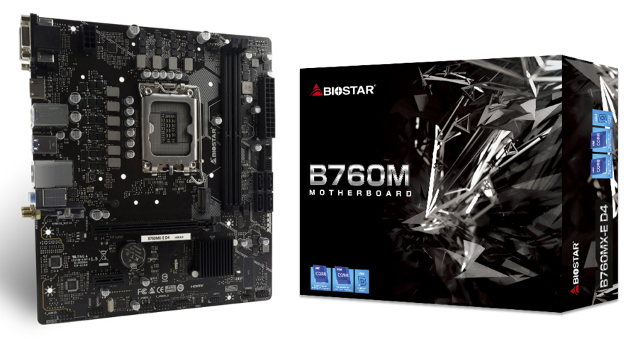 BIOSTAR μητρική B760MX-E D4, 2x DDR4, s1700, uATX, GbE, Ver. 6.0 B760MX-ED4