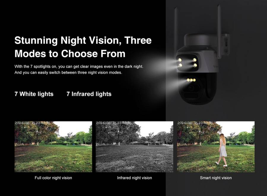 VSTARCAM smart ηλιακή κάμερα BG622DR, dual lens, 2MP, 4G, SD, PTZ, IP66 BG622DR