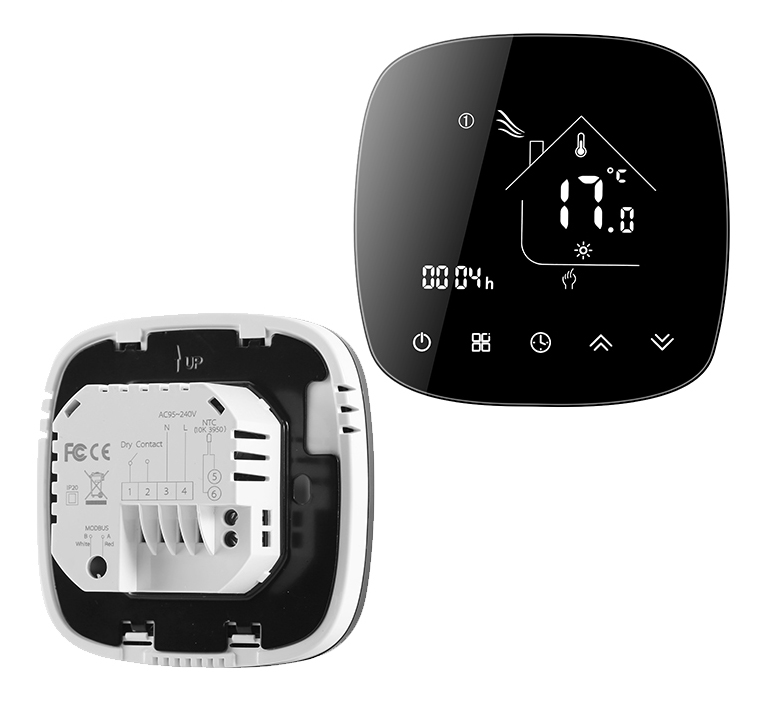 Smart θερμοστάτης αερίου BHT-001-GCLW, WiFi, χωνευτός, μαύρος BHT-001-GCLW