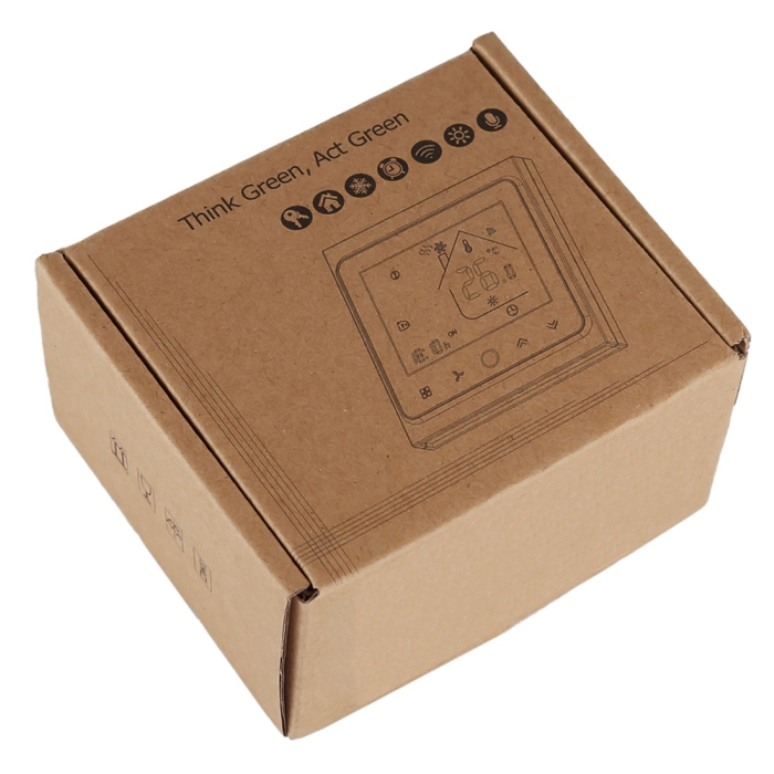 Smart θερμοστάτης αερίου BHT-002-GCLWDB, dual band WiFi, χωνευτός, λευκός BHT-002-GCLWDB