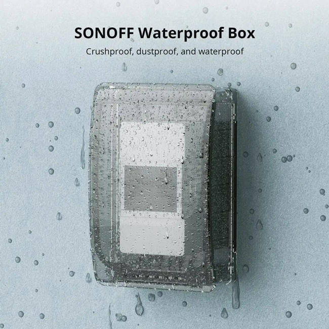 SONOFF θήκη για smart διακόπτες BOX-R2, αδιάβροχη, διάφανη BOX-R2