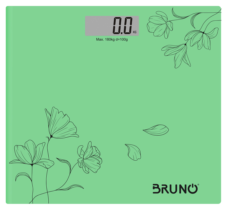 BRUNO ψηφιακή ζυγαριά BRN-0054, έως 180kg, πράσινη BRN-0054