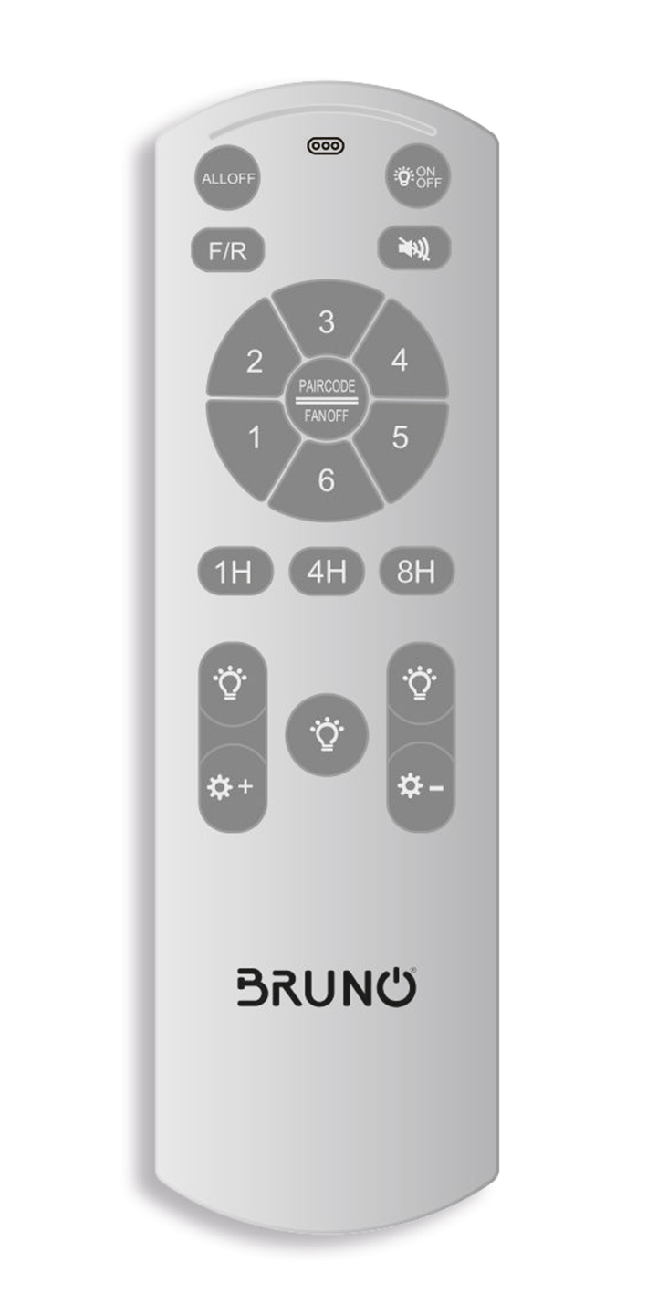 BRUNO ανεμιστήρας οροφής με LED φως BRN-0226, AC 82W, 42, Φ107x47εκ, χρυσός BRN-0226