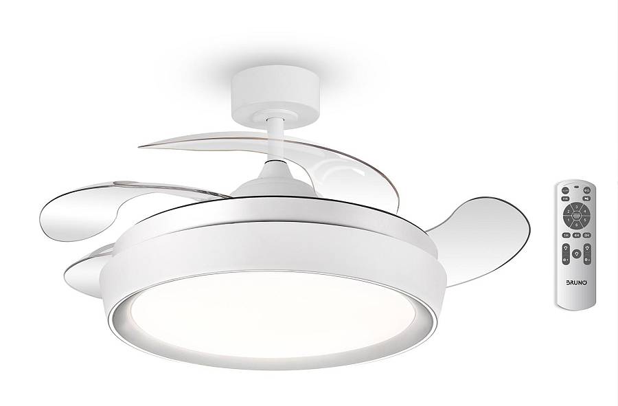 BRUNO ανεμιστήρας οροφής με LED φως BRN-0227, AC 82W, 42, Φ107x47εκ, λευκός BRN-0227