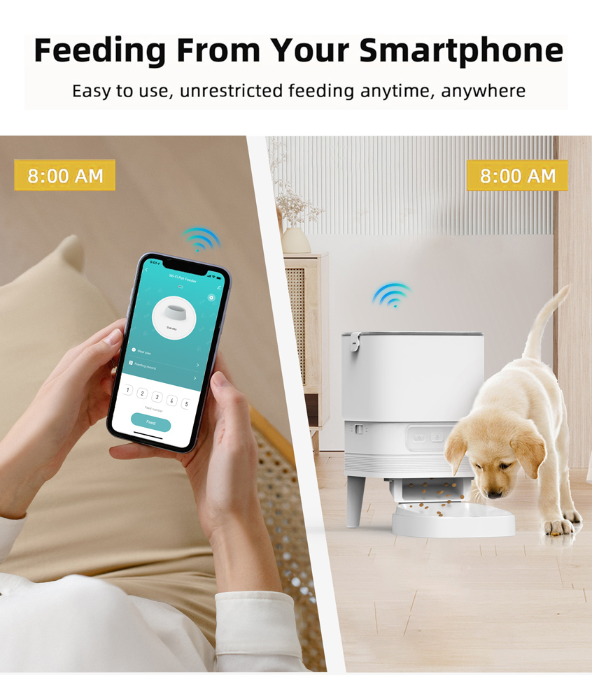 BRUNO smart ταΐστρα κατοικίδιων BRN-0232, 4L, WiFi, λευκή BRN-0232