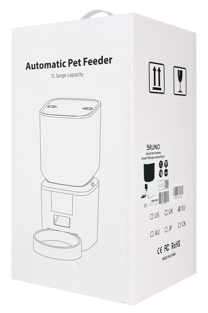 BRUNO smart ταΐστρα κατοικίδιων BRN-0269, 7L, WiFi, λευκή BRN-0269