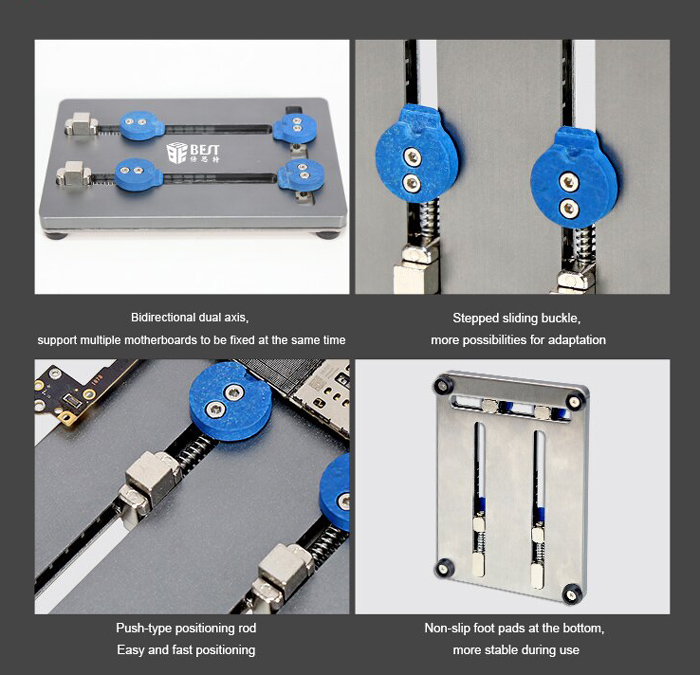BEST βάση motherboard BST-001N για επισκευή smartphone, 2-axis, 9x13cm BST-001N