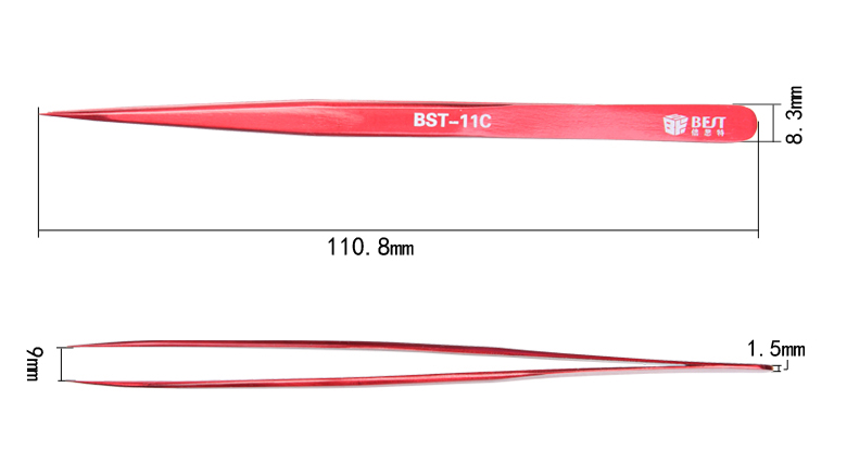 BEST Τσιμπίδα BST-11C, Ίσια BST-11C