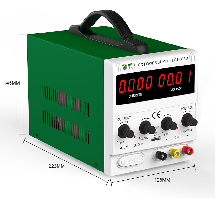 BEST Power supply BST-305D, 30V/5A, AC/DC, 8x USB BST-305D