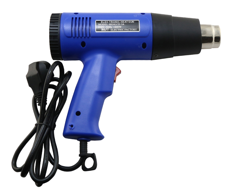 BEST Πιστόλι θερμού αέρα BST-8016D, LCD, 1600W, μπλε BST-8016D