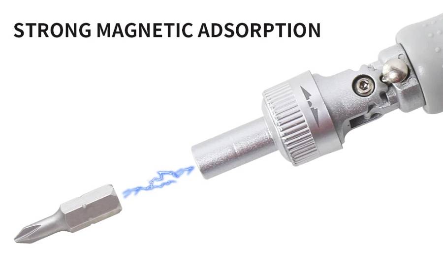 BEST κατσαβίδι χειρός BST-8937 με σετ μύτες, περιστρεφόμενο 180°, 14τμχ BST-8937