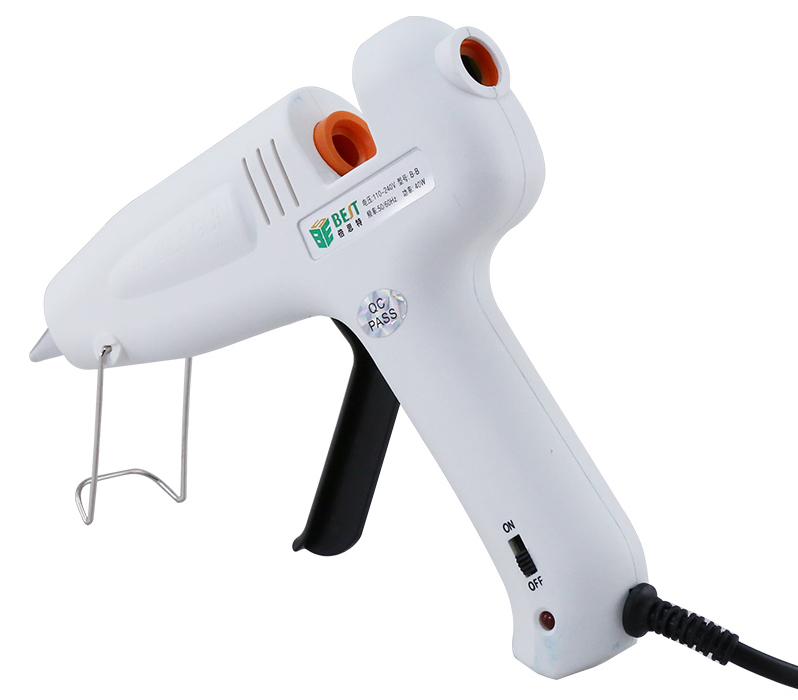 BEST Πιστόλι θερμικής σιλικόνης BST-B-F, 40W, λευκό BST-B-B