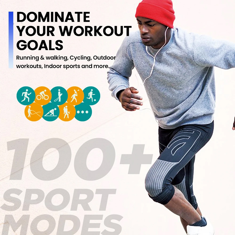 ZEBLAZE smartwatch Btalk Plus, heart rate, 2.03 IPS, IP68, μαύρο BTALKPLUS-BK