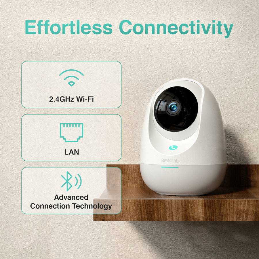 BOTSLAB smart κάμερα C213, 3MP/2K, WiFi & LAN, 360° PTZ, SD C213