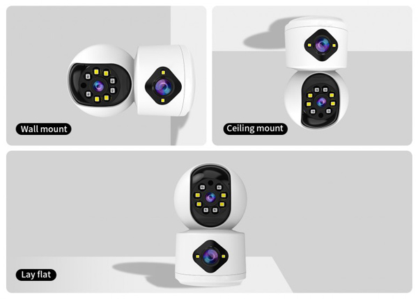 VSTARCAM smart κάμερα C992DR, 3MP, dual lens, Wi-Fi, PTZ, SD C992DR
