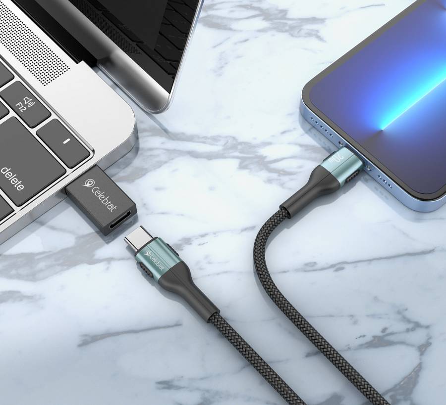 CELEBRAT αντάπτορας USB 3.0 σε USB-C CA-01, 3A, 5Gbps, μαύρος CA-01