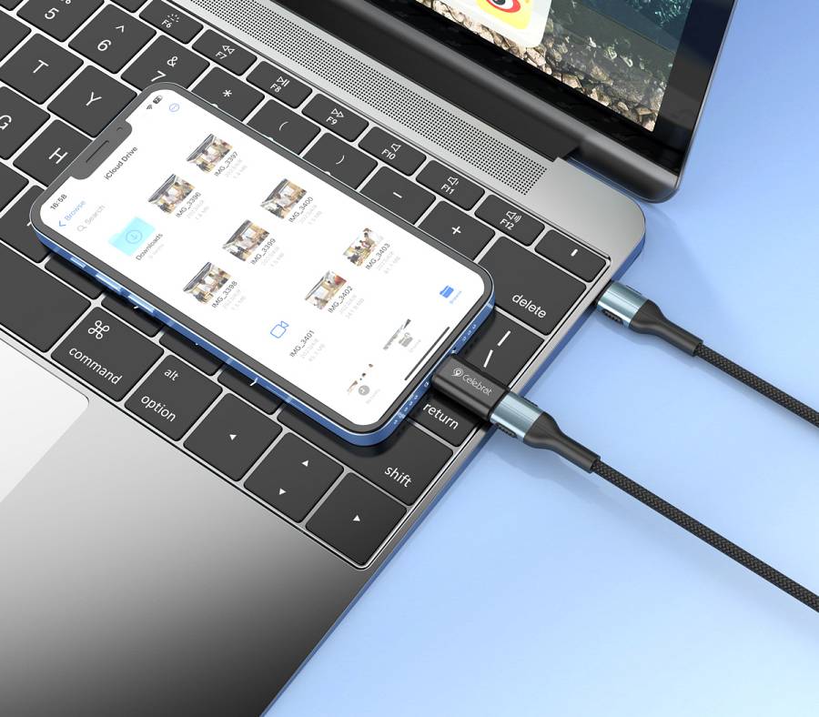 CELEBRAT αντάπτορας Lightning σε USB-C CA-03, 2A, 480Mbps, μαύρος CA-03