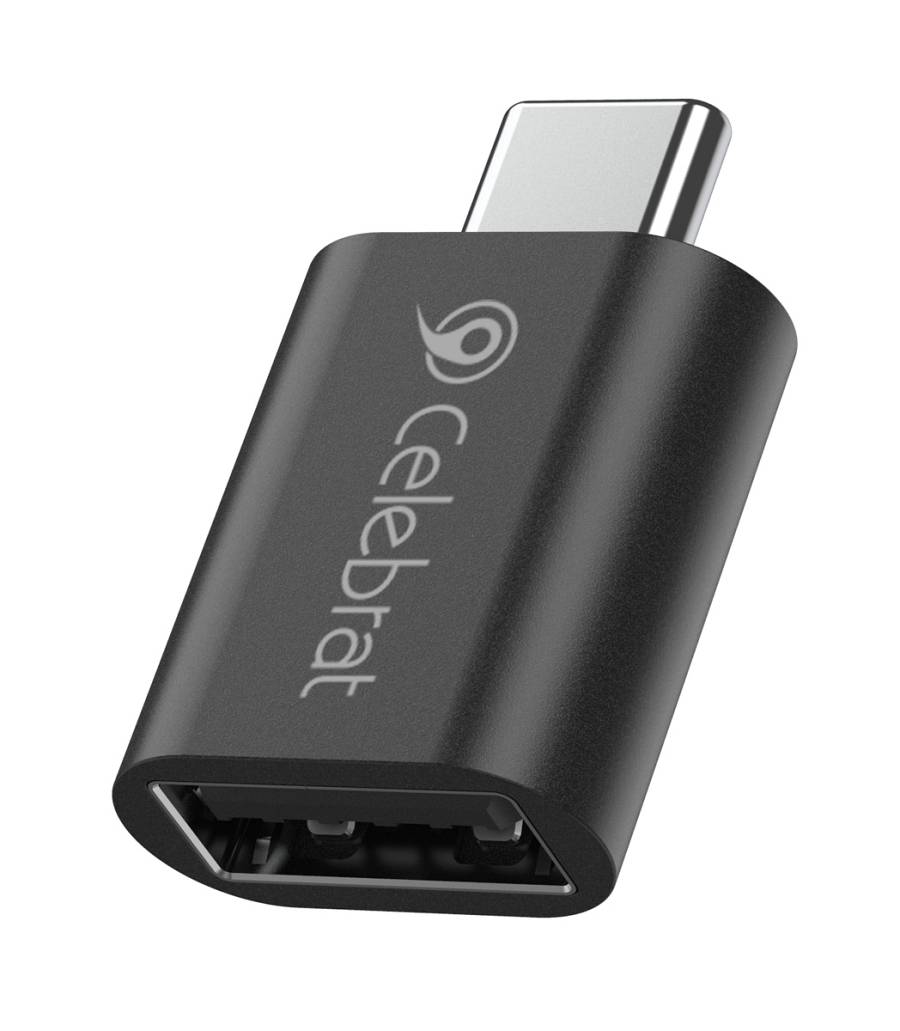 CELEBRAT αντάπτορας USB-C σε USB 3.0 CA-04, 5Gbps, μαύρος CA-04