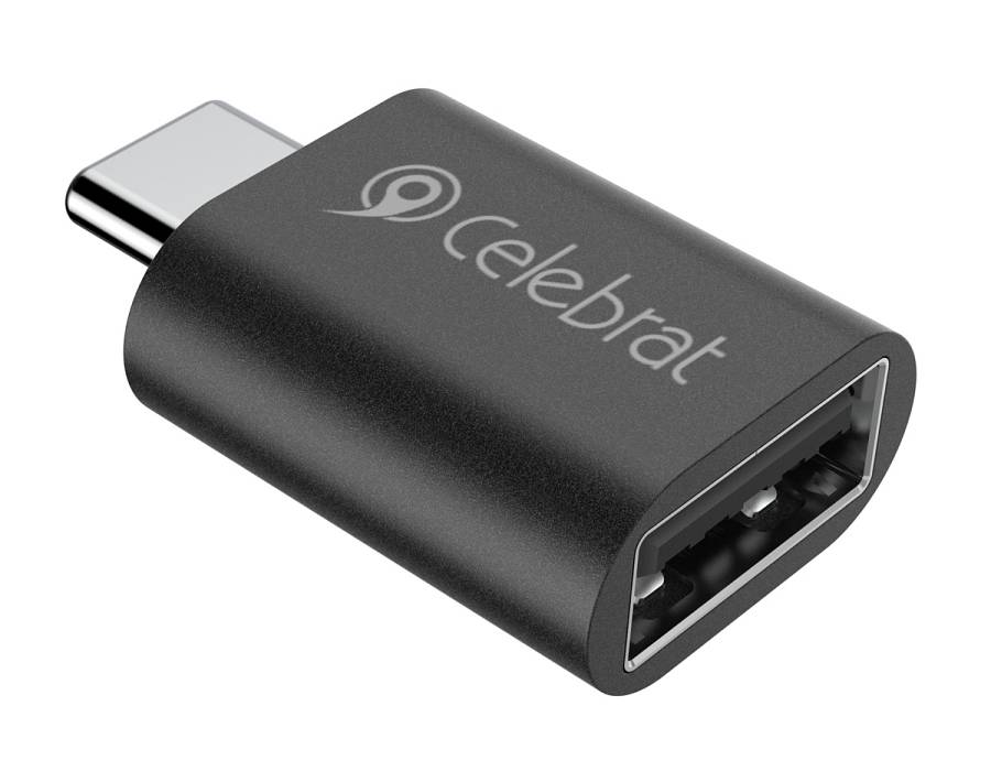 CELEBRAT αντάπτορας USB-C σε USB 3.0 CA-04, 5Gbps, μαύρος CA-04
