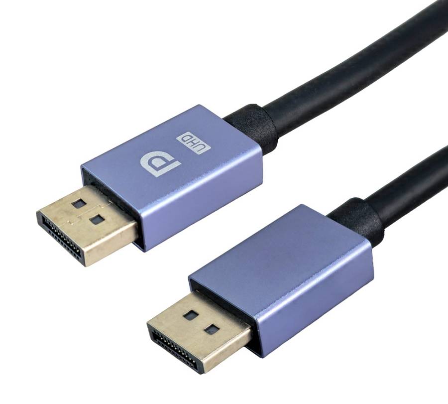 POWERTECH καλώδιο DisplayPort CAB-DP078, 8K/60Hz, 48 Gbps, 1m, μαύρο CAB-DP078