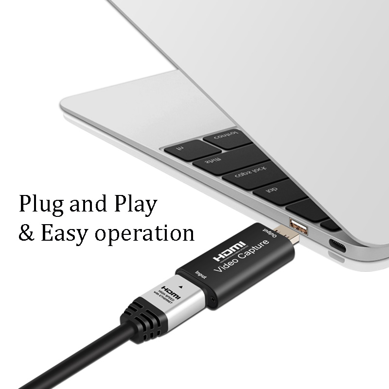 POWERTECH video capture CAB-H147, HDMI/USB σύνδεση, 4K/60Hz, μαύρο CAB-H147