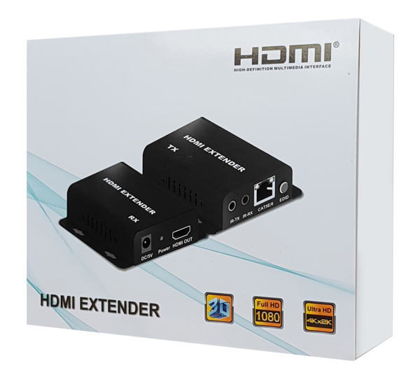 POWERTECH HDMI video extender CAB-H148 μέσω καλωδίου RJ45, 1080p, 60m CAB-H148