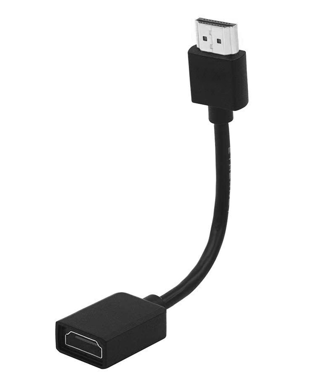 POWERTECH αντάπτορας HDMI CAB-H167, 4K/60Hz, 0.10m, μαύρος CAB-H167