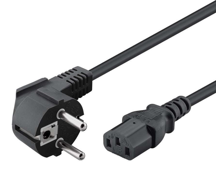 POWERTECH Καλώδιο τροφοδοσίας CAB-P020, 3x 0.75mm², CCS, 1.5m, μαύρο CAB-P020