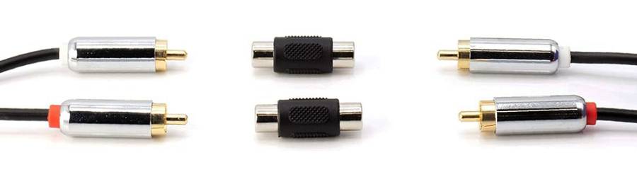 POWERTECH αντάπτορας RCA θηλυκό σε θηλυκό CAB-R021, μαύρος CAB-R021