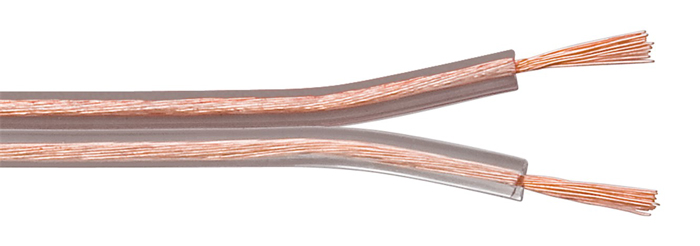 POWERTECH καλώδιο ήχου 2x 0.50mm² CAB-SP017, Copper, 10m, διάφανο CAB-SP017
