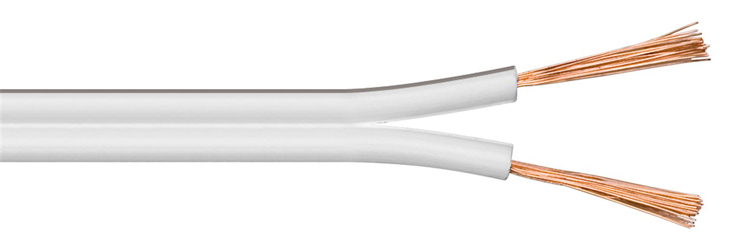 POWERTECH καλώδιο ήχου 2x 2.50mm² CAB-SP024, CCA, 10m, λευκό CAB-SP024