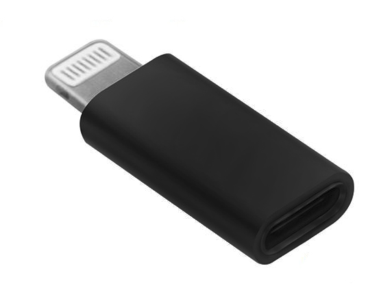 POWERTECH αντάπτορας Lightning σε USB-C θηλυκό CAB-UC021, μαύρος CAB-UC021