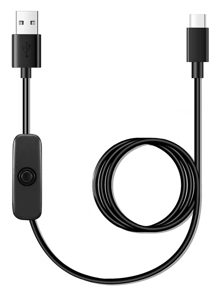 POWERTECH καλώδιο USB-C σε USB CAB-UC085 με διακόπτη, 2A, 2m, μαύρο CAB-UC085
