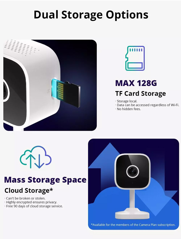 SONOFF smart κάμερα CAM-S2, 2MP, WiFi, SD CAM-S2