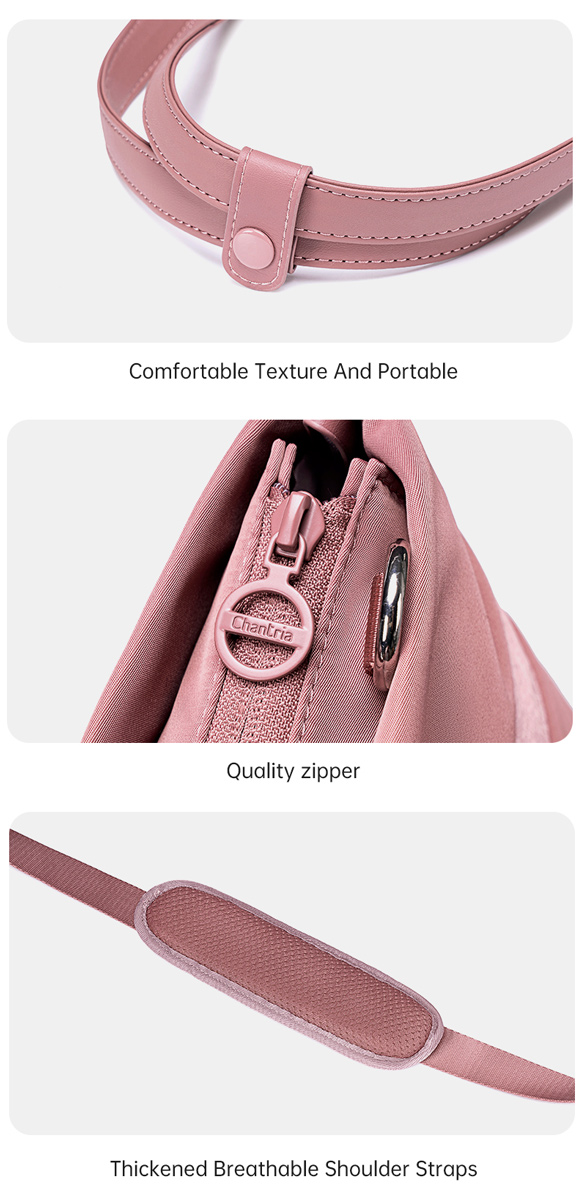 CHANTRIA γυναικεία τσάντα ώμου CB00789 για laptop 15.6, 12L, μωβ CB00789-NR