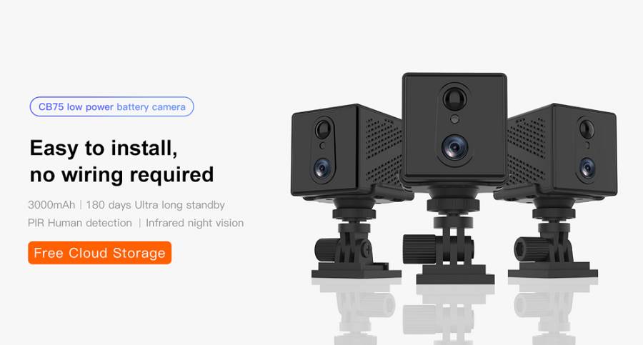 VSTARCAM smart κάμερα CB75, 3MP, 4G, 3000mAh, SD CB75