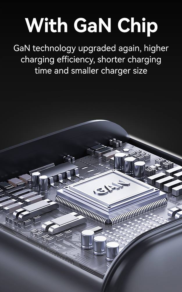 USAMS φορτιστής τοίχου CC263, USB & USB-C, 30W, GaN, λευκός CC263TC02