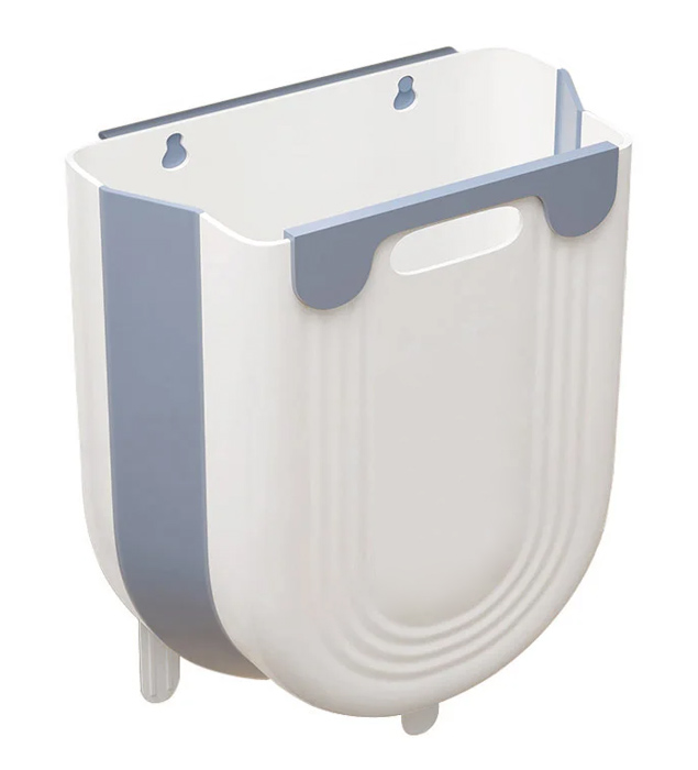 Πτυσσόμενος κάδος απορριμμάτων CLN-0051, 10L, 22.5x16.5x28.5cm, μπλε CLN-0051