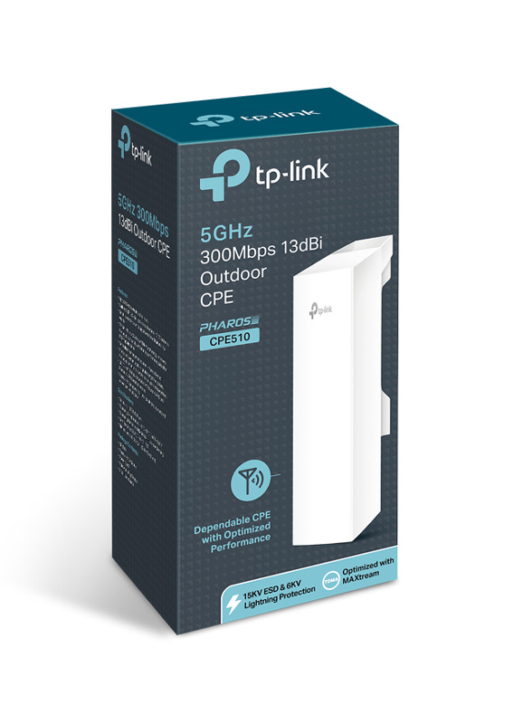TP-LINK access point CPE510, 5GHz, 300Mbps, εξωτερικού χώρου, Ver. 3.2 CPE510