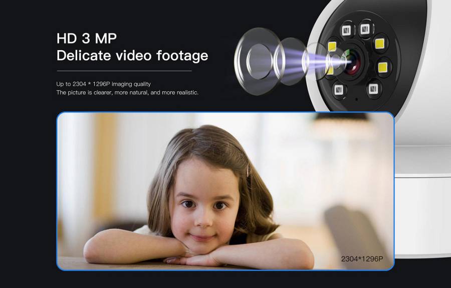 VSTARCAM smart IP κάμερα CS49L, 3MP, WiFi, PTZ CS49L