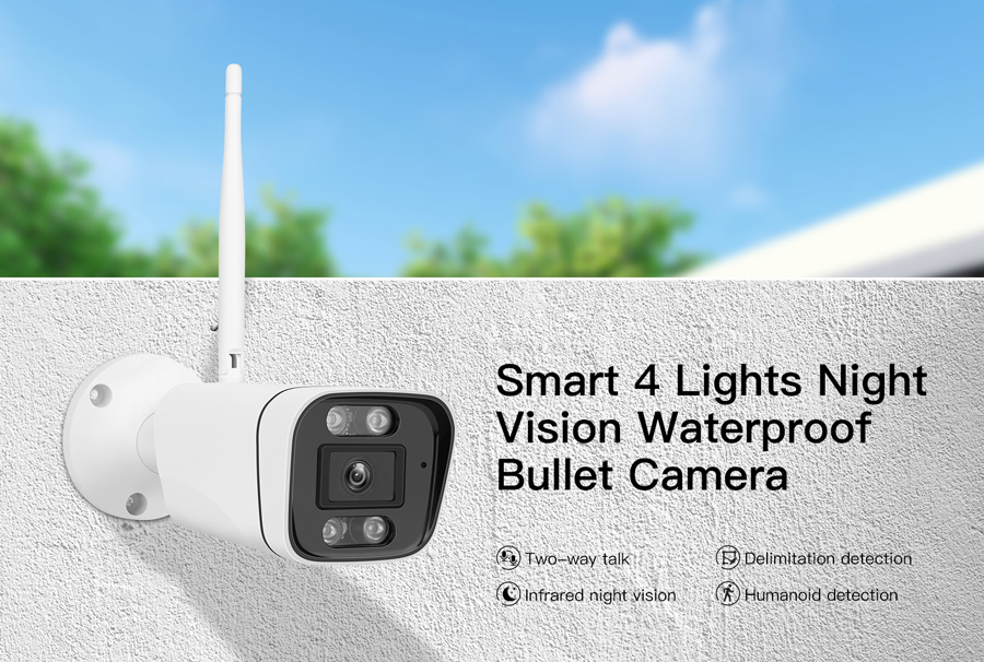 VSTARCAM smart IP κάμερα CS58, IP66, 3MP, WiFi, ανίχνευση καπνού CS58