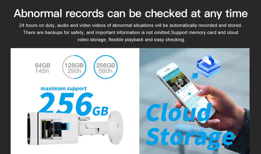 VSTARCAM smart IP κάμερα CS58, IP66, 3MP, WiFi, ανίχνευση καπνού CS58