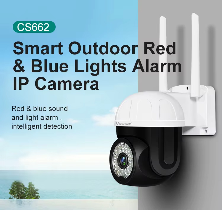 VSTARCAM smart κάμερα CS662, 3MP, WiFi, PTZ, SD, IP66 CS662